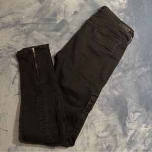 AG Tyler Cargo Skinny Ankle Black 25 R